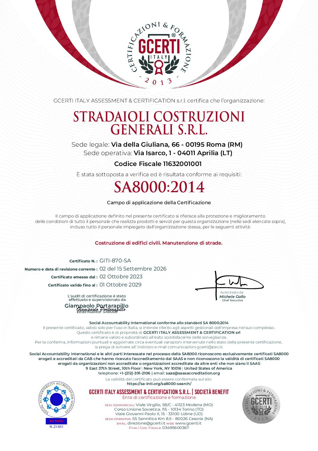 STRADAIOLI COSTRUZIONI GENERALE S.R.L._GITI 870_SA 8000